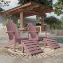 Classic Adirondack Chairs with Footrest by Wildridge