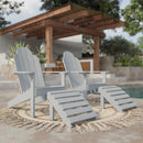 Classic Adirondack Chairs with Footrest by Wildridge
