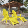 Classic Adirondack Chairs with Footrest by Wildridge