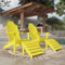 Classic Adirondack Chairs with Footrest by Wildridge