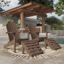 Classic Adirondack Chairs with Footrest by Wildridge