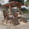 Classic Adirondack Chairs with Footrest by Wildridge