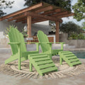Classic Adirondack Chairs with Footrest by Wildridge