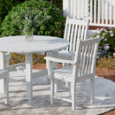 Classic 5-Piece 46 inch Round Patio Dining Set with 2 Side Chairs and 2 Arm Chairs by Wildridge