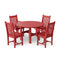 Classic 5-Piece 46 inch Round Patio Dining Set with 2 Side Chairs and 2 Arm Chairs by Wildridge