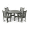 Classic 5-Piece 46 inch Round Patio Dining Set with 2 Side Chairs and 2 Arm Chairs by Wildridge