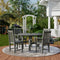 Classic 5-Piece 46 inch Round Patio Dining Set with 2 Side Chairs and 2 Arm Chairs by Wildridge