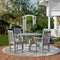 Classic 5-Piece 46 inch Round Patio Dining Set with 2 Side Chairs and 2 Arm Chairs by Wildridge