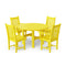 Classic 5-Piece 46 inch Round Patio Dining Set with 2 Side Chairs and 2 Arm Chairs by Wildridge