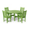 Classic 5-Piece 46 inch Round Patio Dining Set with 2 Side Chairs and 2 Arm Chairs by Wildridge