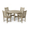 Classic 5-Piece 46 inch Round Patio Dining Set with 2 Side Chairs and 2 Arm Chairs by Wildridge