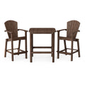 Classic 40" High Dining Table with 2 High Dining Chairs by Wildridge