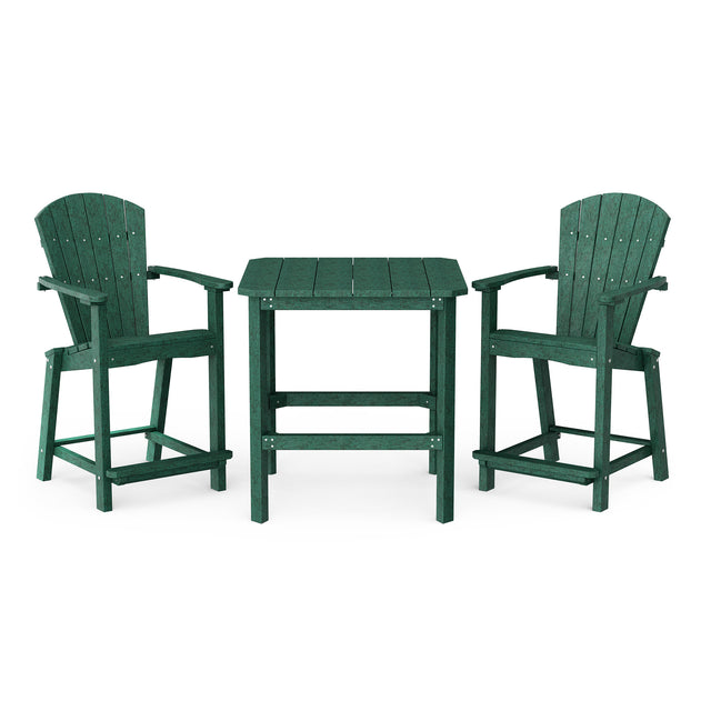 Classic 36" High Dining Table with 2 High Dining Chairs by Wildridge