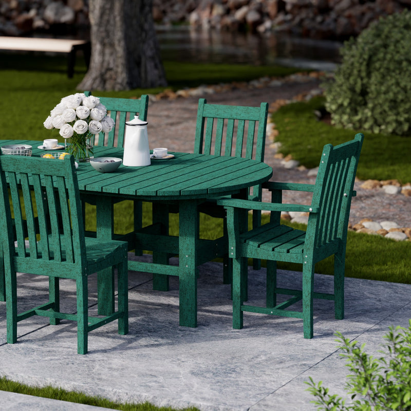 Classic 7 Piece 44”x84” Dining Table Set With 4 Side Chairs, 2 Arm Chairs by Wildridge
