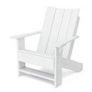 Outdoor Contemporary 2 Adirondack Chairs with 1 Side Table by Wildridge