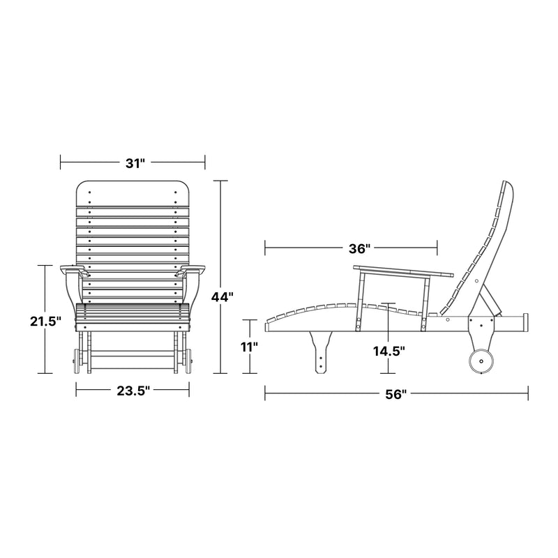 Signature Chaise Lounge by Wildridge