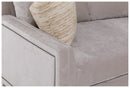Fairfield Chair Enzo Sofa w/2 Beach Contrast Pillows (sku: P-2212-57-B)