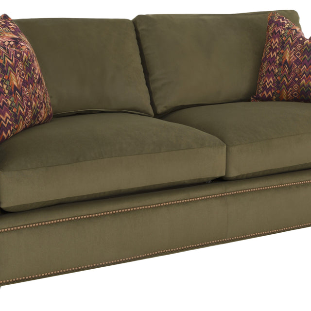 Fairfield Chair Chesterfield Sofa w/2 Contrast Pillows (sku: P-2604-84-A)