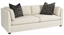 Fairfield Chair Sebastian Sofa w/2 Ebony Throw Pillows (sku: P-3002-50)