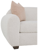 Fairfield Chair Jules Grande Sofa w/2 x 20in. Throw Pillows in Blush (sku: P-6212-56-A)