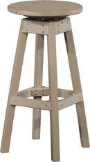 Poly Swivel Bar Stool by LuxCraft