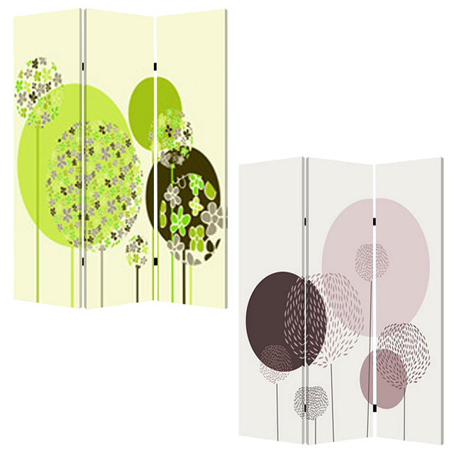 Screen Gems Floral Buds Screen Room Divider SG-121