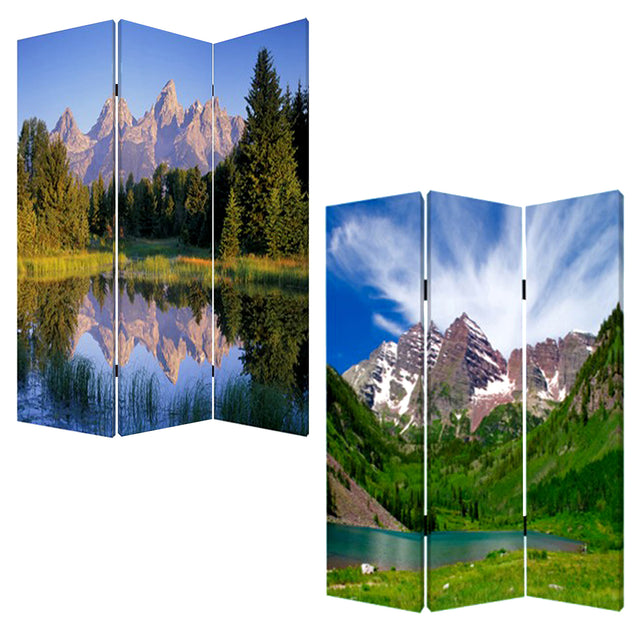 Screen Gems Mountain Peaks Screen Room Divider SG-127