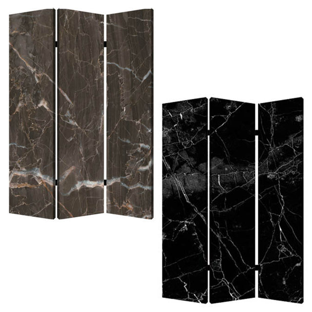 Screen Gems Black Marble Screen Room Divider SG-176