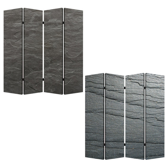 Screen Gems Black Slate Screen Room Divider SG-178A