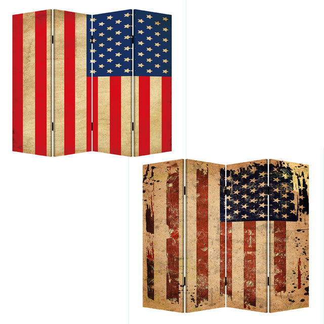 Screen Gems American Flag Screen Room Divider SG-219A