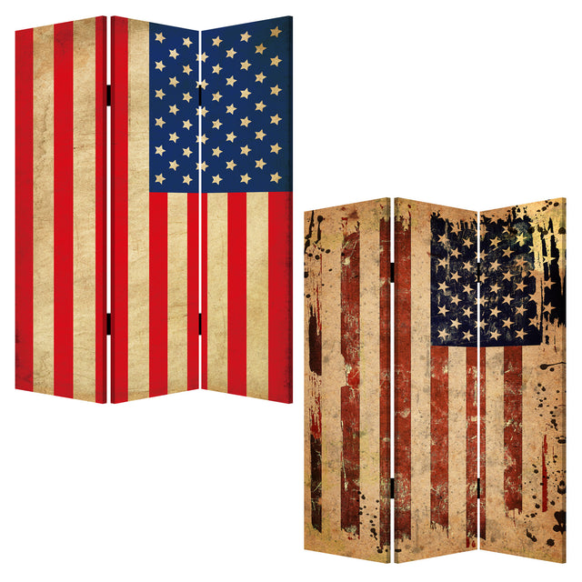 Screen Gems American Flag Screen Room Divider SG-219