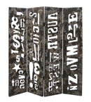 Screen Gems Distressed Wooden Screen Room Divider SG-220