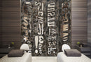 Screen Gems Distressed Wooden Screen Room Divider SG-220