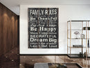 Screen Gems Family Rule Screen Room Divider SG-221