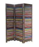 Screen Gems Multi-Colored Shutter Screen Room Divider SG-232