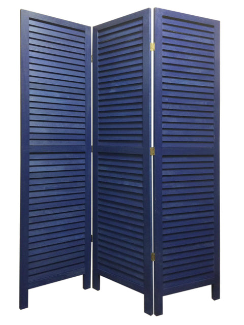 Screen Gems Shutter Screen Room Divider SG-237 WASHED WHITE