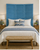 Screen Gems Shutter Screen Room Divider SG-237 WASHED WHITE