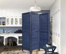 Screen Gems Shutter Screen Room Divider SG-237 WASHED WHITE