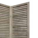 Screen Gems Shutter Screen Room Divider SG-237 WASHED WHITE