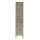 Screen Gems Shutter Screen Room Divider SG-237 WASHED WHITE