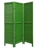 Screen Gems Shutter Screen Room Divider SG-237 WASHED WHITE