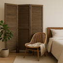 Screen Gems Shutter Screen Room Divider SG-237 WASHED WHITE
