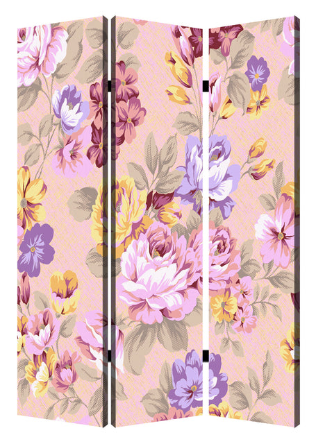 Screen Gems Floral Pattern Screen Room Divider SG-248