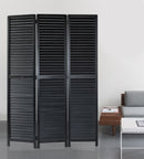 Screen Gems Louvertie Screen Room Divider SG-258 BLACK
