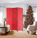 Screen Gems Louvertie Screen Room Divider SG-258 RED
