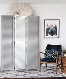 Screen Gems Louvertie Screen SG-258 White Room Divider