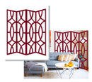 Screen Gems Savoy Screen SG-281 Red - 84" X 84" Room Divider
