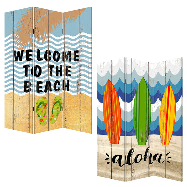 Screen Gems Beach Treasures Screen Room Divider SG-316