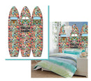 Screen Gems Vintage Surfboard Screen Room Divider SG-329