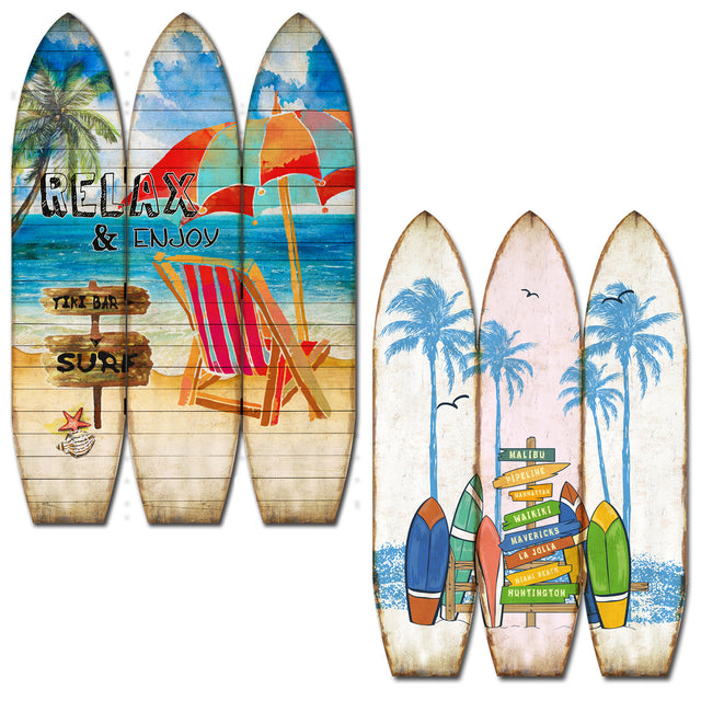 Screen Gems Classic Surfboard Screen Room Divider SG-331